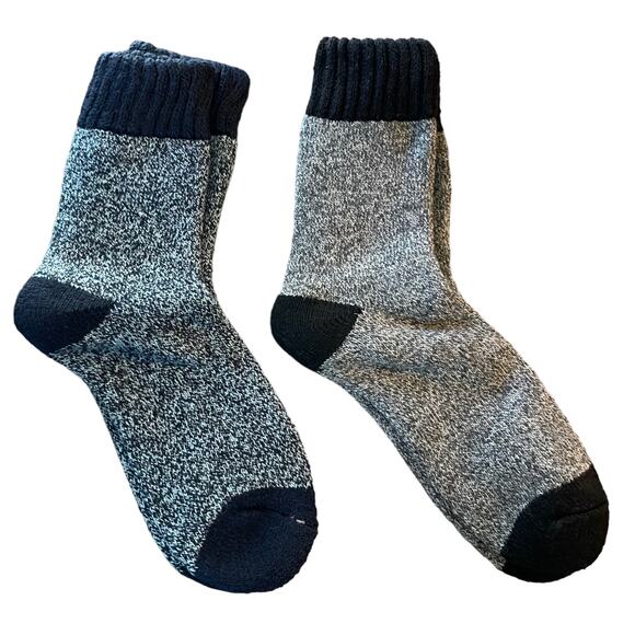 Wool Blended 2 Pairs Mens Thermal Socks One Size NEW - Picture 1 of 1